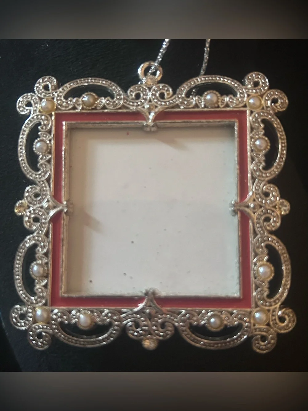 Set of five Ornate Mini Picture Frame Ornaments!